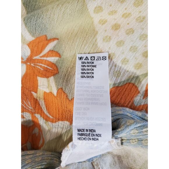 Free People Morning Glory Kimono One Size Asian Floral Open Hippie Boho Festival - Picture 10 of 12